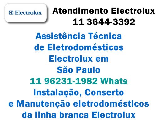 assistencia tecnica de eletrodomesticos electrolux